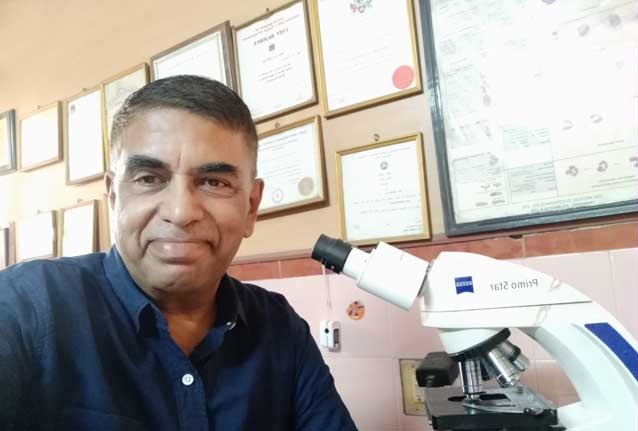 Dr.K.Raghu at his Office